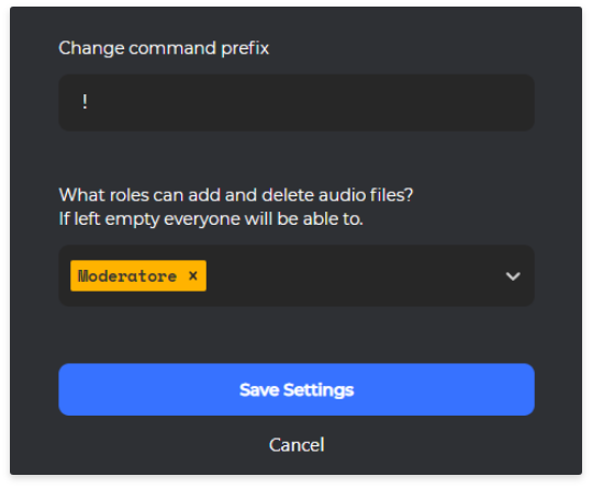 Change Prefix and Permissions